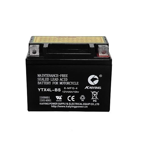 Bateria de motocicleta SMF YTX4L-BS 12V4AH fabricante